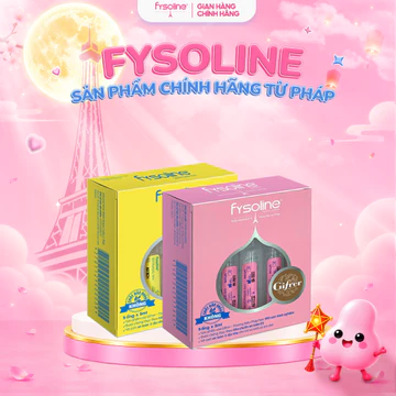 Nước muối sinh lý Fysoline vệ sinh mắt, mũi, miệng cho bé - combo 05 ống hồng + 05 ống vàng 5ml (Date T4.2027)