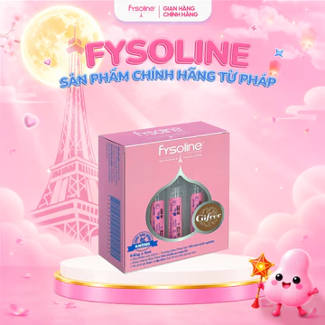 Nước muối sinh lý Pháp Fysoline vệ sinh mắt, mũi, miệng cho bé hộp 5 ống x 5ml