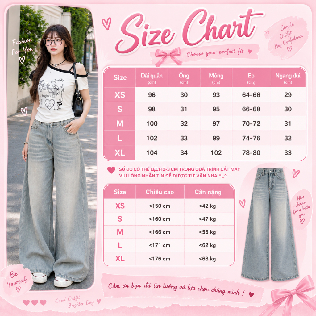 Quần Jean Ống Rộng Suông Basic MIAA Ống  30-33cm Dễ Mix Đồ Năng Động,Quần Jean Ver.3 Dài chất liệu Denim form nam nữ | BigBuy360 - bigbuy360.vn