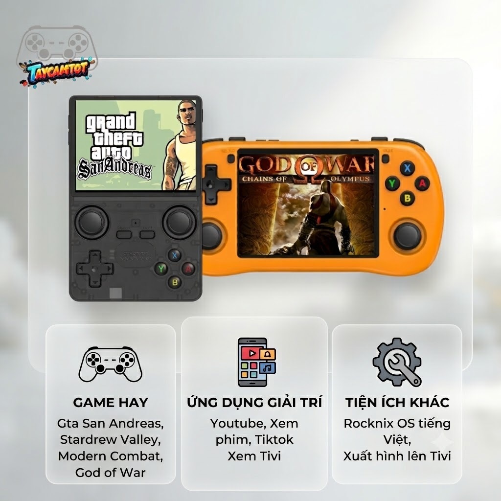 Powkiddy X35H và X35S - Máy chơi game Retro Handheld tốt nhất - X35 sử dung chip RK3566 mạnh hơn R36S | BigBuy360 - bigbuy360.vn