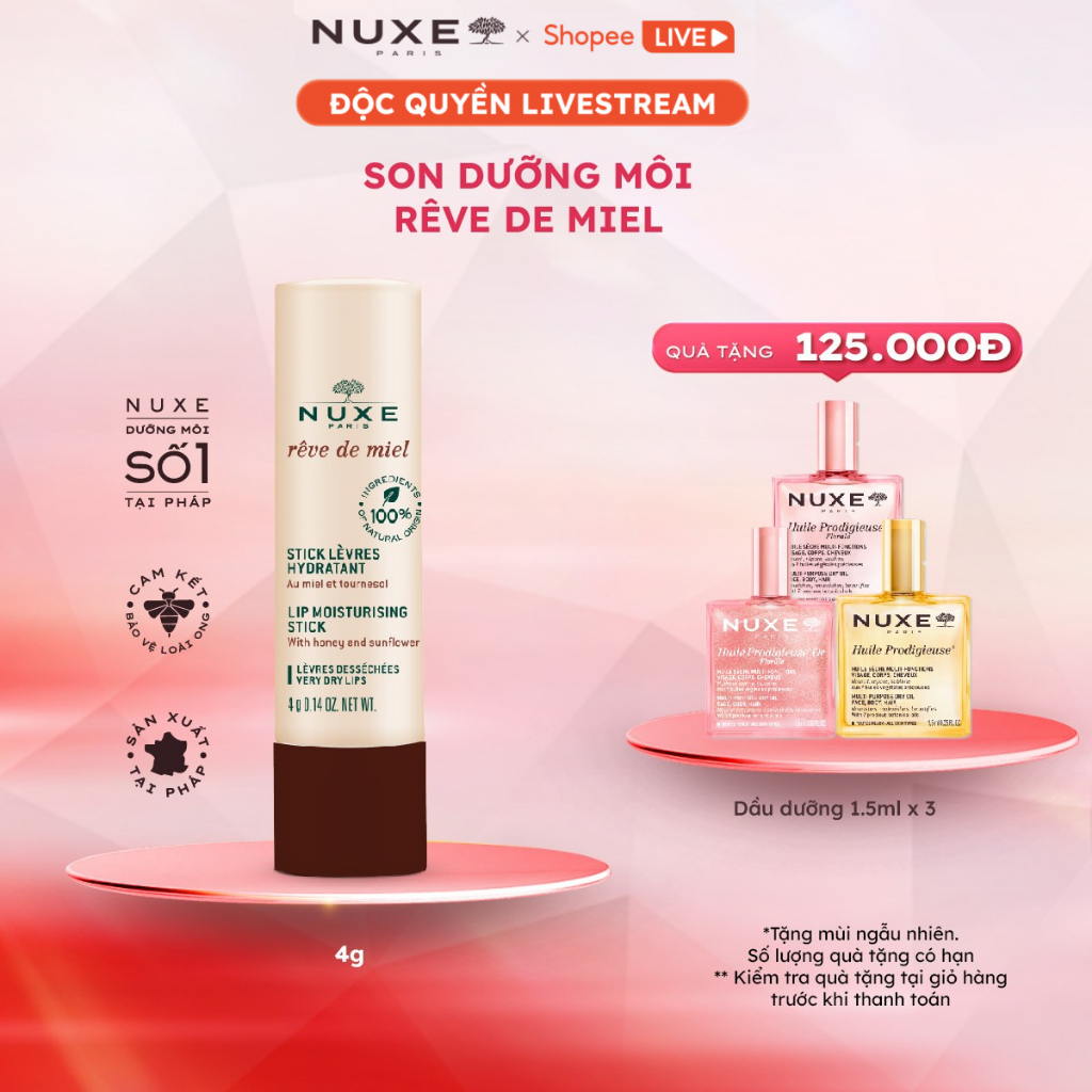 Son Dưỡng Môi Nuxe Reve de Miel 4g