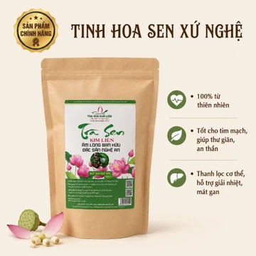 Trà sen trà lá sen Kim Liên, Đặc sản Quê Bác ( Trà sen Diệu Minh) loại 1 thanh hương mát lành hỗ trợ giấc ngủ