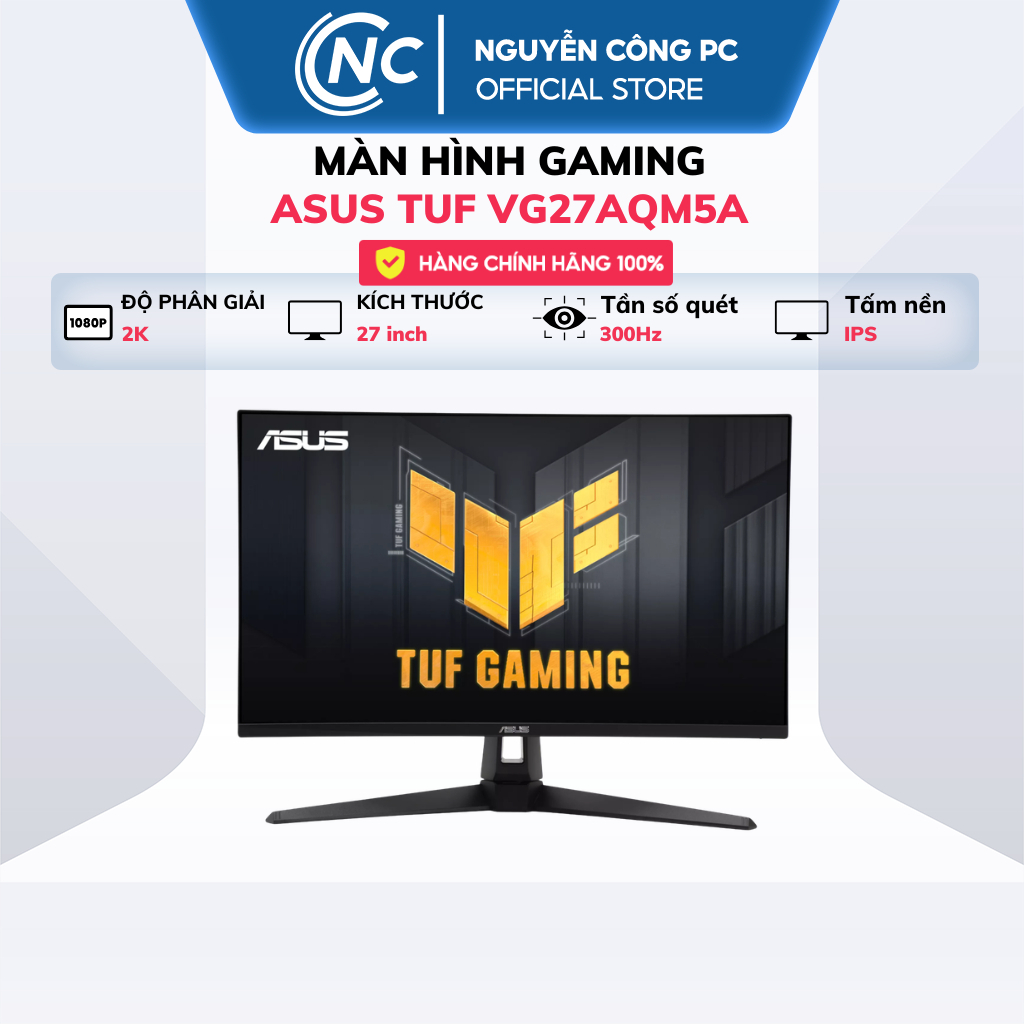 Màn hình ASUS TUF Gaming VG27AQM5A (27 inch, IPS, 2K, 300Hz, Speaker) - NEW - BH 36 Tháng
