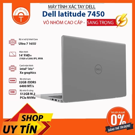 Dell Latitude 7450 Ultra 7 165U Ram 32Gb DD5 SSD 512GB 14" (Model 2024)