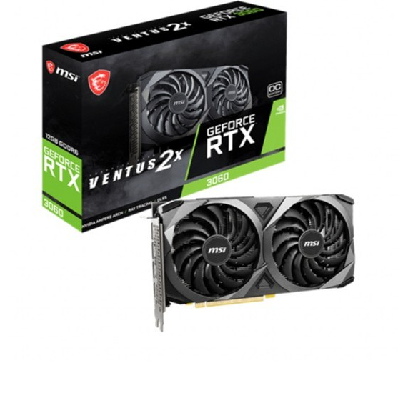 [NEW FULL VAT] VGA CARD MÀN HÌNH MSI GeForce RTX 3060 VENTUS 2X 12GB GDDR6 OC - BẢO HÀNH 36 THÁNG | BigBuy360 - bigbuy360.vn