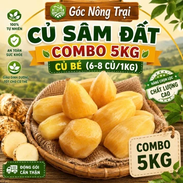 Combo 5kg Củ Sâm Đất Củ Bé (6-8 củ/1kg) | Sâm Đất Tây Bắc Tươi Ngon, Củ To Đều, Hàng Chọn Lọc – Góc Nông Trại