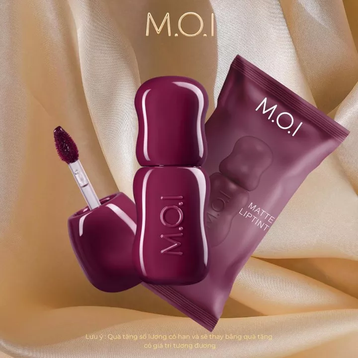 Son Tint Lì M.O.I Soft Power Matte Lip Tint 4ML - Chất Son Mịn Lì, Mỏng Nhẹ, Lên Màu Chuẩn