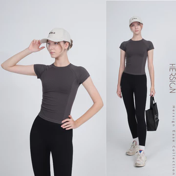 HERSIGN Bộ đồ tập gym nữ Set đồ thể thao nữ chạy bộ đạp xe yoga dành cho người mới tập SMIXA43L27B BST HERSIGN EASE