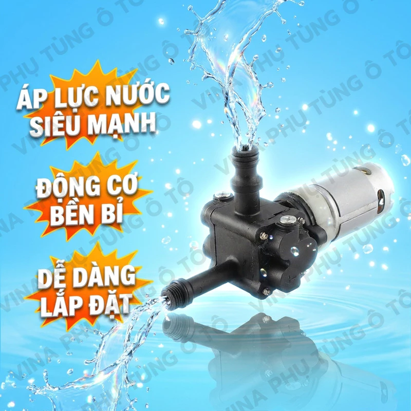 Mô tơ bơm nước mini RS550 dùng nguồn DC 12V