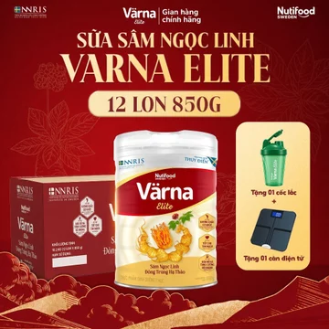 Mua 1 thùng tặng cân Sữa Bột Varna Elite (850G) - Sâm Ngọc Linh, Tăng Cường Sức Khỏe Thể Chất, Hỗ Trợ Trí Não