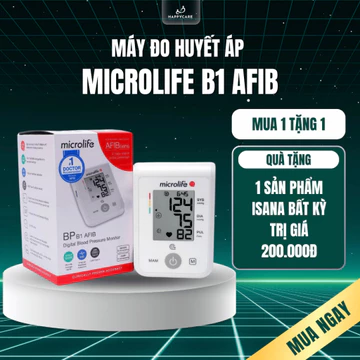 Máy Đo Huyết Áp Bắp Tay Microlife BP B1 AFIB Chính Hãng Đo Huyết Áp Tại Nhà, Cảnh Báo Rung Nhĩ