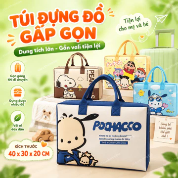 Túi Bỉm Sữa Cao Cấp Cho Mẹ Bỉm – Có Ngăn Giữ Nhiệt, Phom Cứng, Chống Nước, Siêu Tiện Dụng HT391