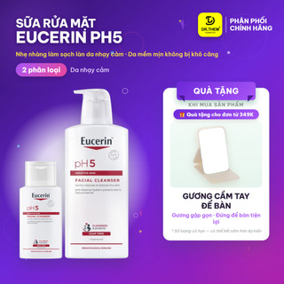 Sensitive-skin Facial Cleanser Eucerin PH5 – 100 ml, 400 ml