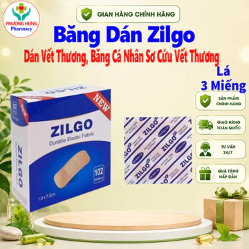 [QUÀ TẶNG] Miếng Băng dán cá nhân ZILGO Ego Dán Vết Thương, Băng Cá Nhân Sơ Cứu Vết Thương - Lá 3 miếng