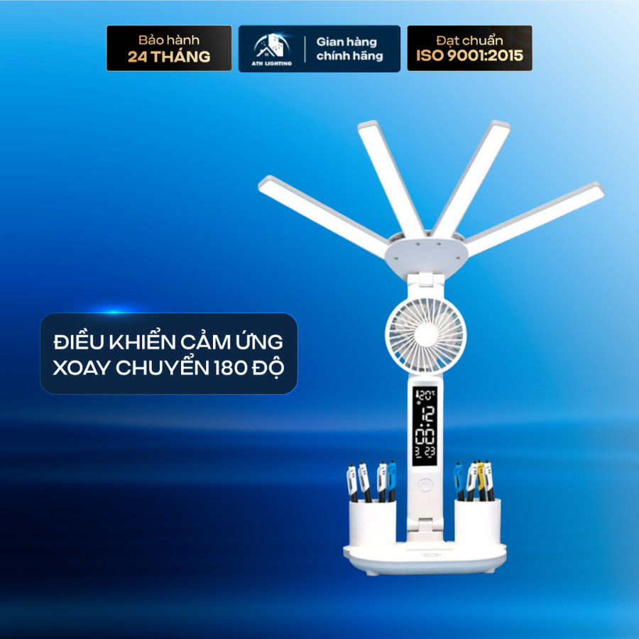 Đèn Bàn Học  ATH LIGHTING, Loại Đèn Học Tích Điện 3 Chế Độ Có Màn Hình LCD Đèn Bàn Làm Việc Bảo Vệ Mắt | BigBuy360 - bigbuy360.vn