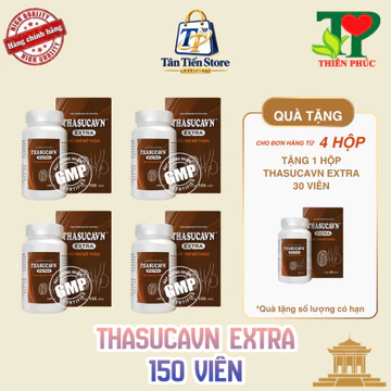 THASUCAVN EXTRA (150 viên/hộp) - Thực Phẩm Chức Năng Tăng Cường Và Bổ Thận - COMBO 4 Hộp 150 Viên + Tặng 1 Hộp 30 Viên