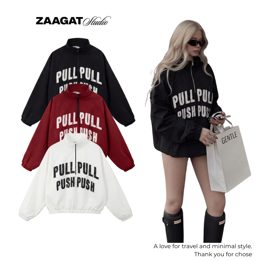 Áo Khoác Gió Jacket Full Khóa Zaagat Studio Áo Khoác Chống Nắng Khoác Dù Mỏng Form Boxy Local Brand