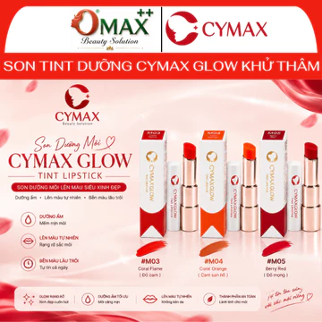 Son Dưỡng CYMAX Glow Tint Lipstick Nhập Khẩu Hàn Quốc - Dưỡng Ẩm, Lên Màu Tự Nhiên, Bóng Mọng