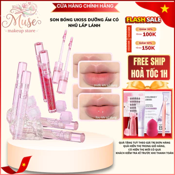 UKISS Son Bóng Có Nhũ – Lấp Lánh Tự Nhiên, Môi Căng Mọng | Muse Store
