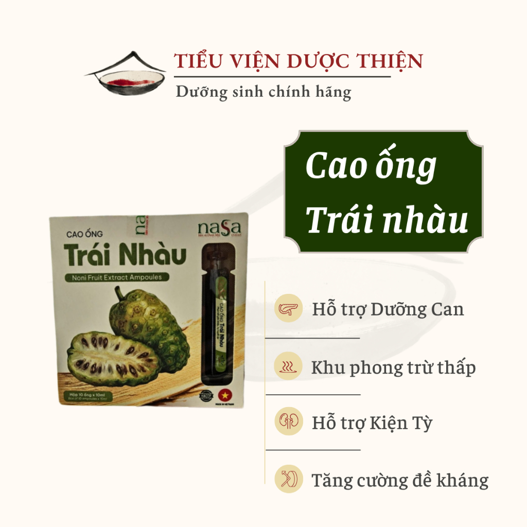 [CHÍNH GỐC] CAO TRÁI NHÀU NASA - Dạng Ống 10ml x 10