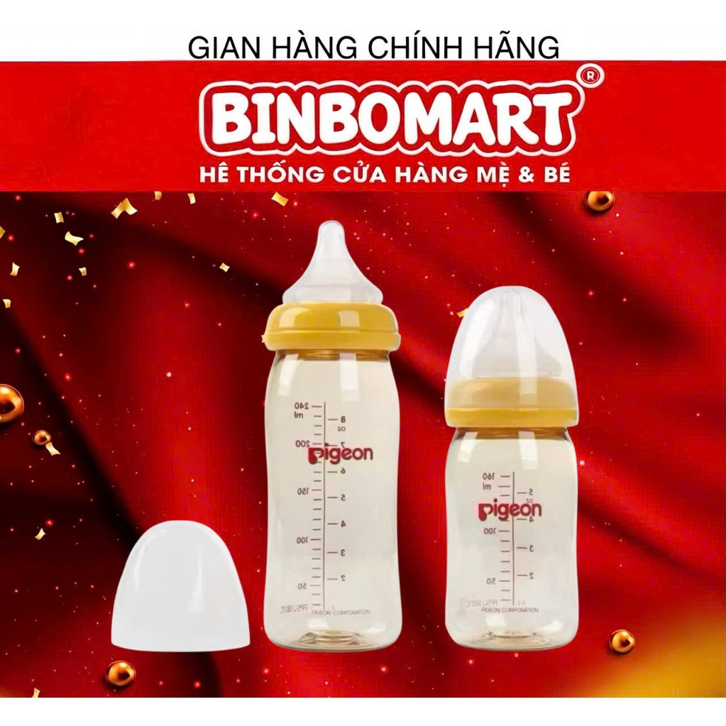 💝SIÊU SALE💝Bình Sữa Pigeon Cổ Rộng Cao Cấp 160ml/240ml 🌻HÀNG NHẬP KHẨU 🌻