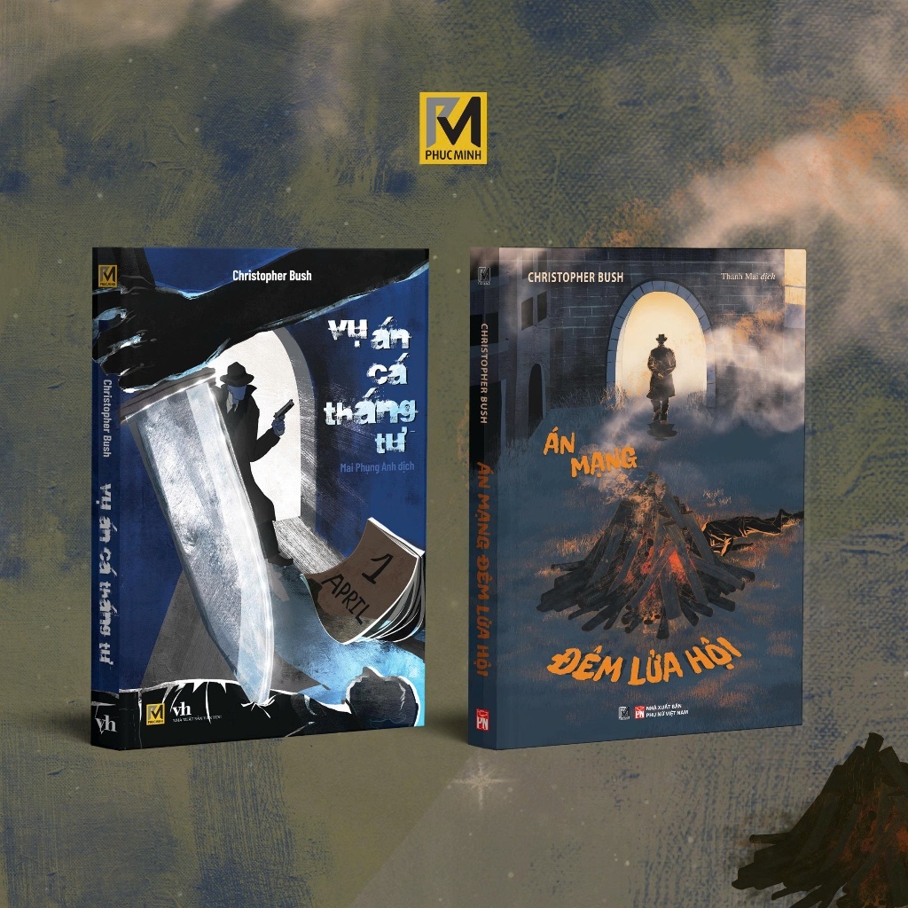 Sách - Án Mạng Đêm Lửa Hội + Vụ Án Cá Tháng Tư - Christopher Bush - Phuc Minh Books