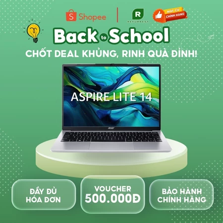 [Máy cũ] - [Trả bảo hành] Acer Aspire Lite 14 AL14 71P 55P9 i5 13500H/16GB/512GB/14"F/(NX.D7USV.001) (Bạc)