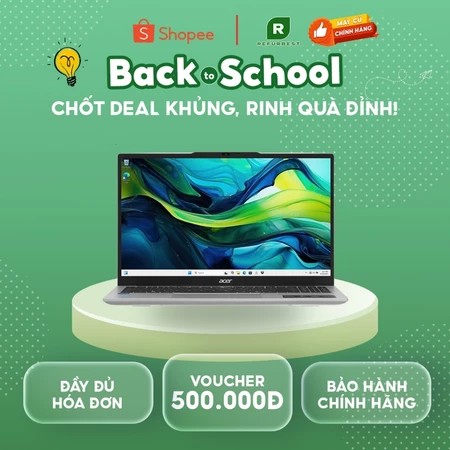[Máy cũ] - [Trả bảo hành] Acer Aspire Lite 15 AL15 71P 517D (i5 12450H/16GB/512GB (NX.J7KSV.001) (Bạc)