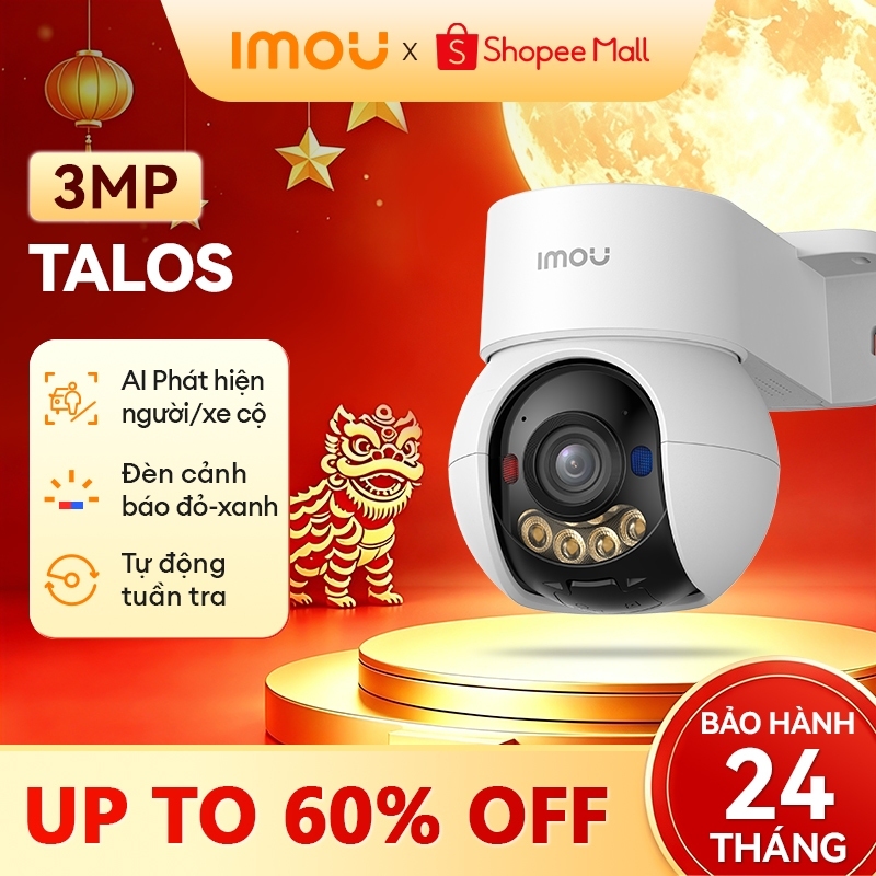Imou camera Ngoài Trời/Trong Nhà Talos 3/5MP |2.4/5GHz|Camera thông minh ngoài trời Wi-Fi full-color