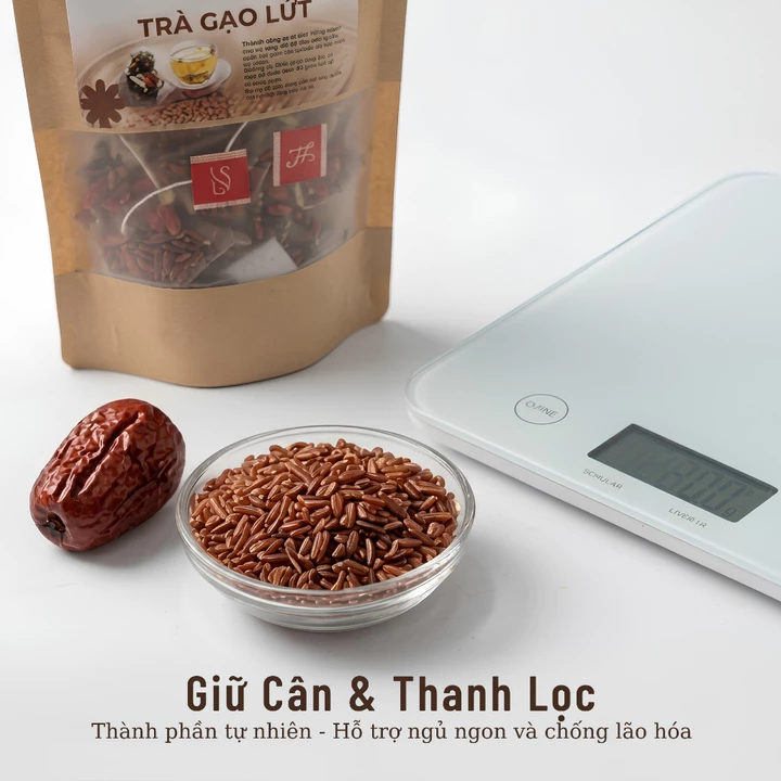 Trà Gạo Lứt Rang Thảo Mộc Đậu Đen Kỷ Tử Lá Nếp Nụ Nhài – Trà Gạo Lứt Tự Nhiên Dễ Uống – 7