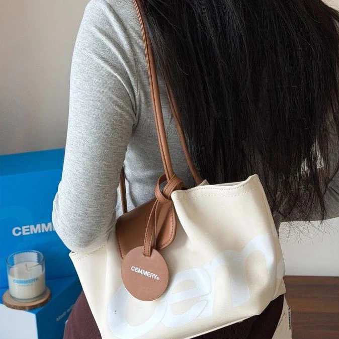 Túi Đeo Vai Nữ CEMMERY Pumpkin Shoulder Bag Da Mềm Cao Cấp Túi Tote Đeo Nách Thời Trang Hàn Quốc Đi Học Đi Làm - DK105 | BigBuy360 - bigbuy360.vn