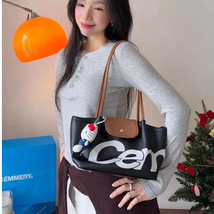 Túi Đeo Vai Nữ CEMMERY Pumpkin Shoulder Bag Da Mềm Cao Cấp Túi Tote Đeo Nách Thời Trang Hàn Quốc Đi Học Đi Làm - DK105 | BigBuy360 - bigbuy360.vn