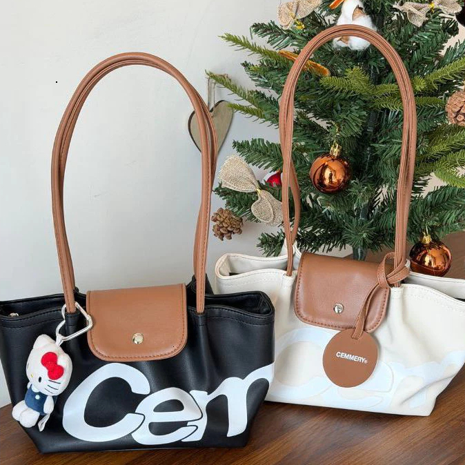 Túi Đeo Vai Nữ CEMMERY Pumpkin Shoulder Bag Da Mềm Cao Cấp Túi Tote Đeo Nách Thời Trang Hàn Quốc Đi Học Đi Làm - DK105 | BigBuy360 - bigbuy360.vn