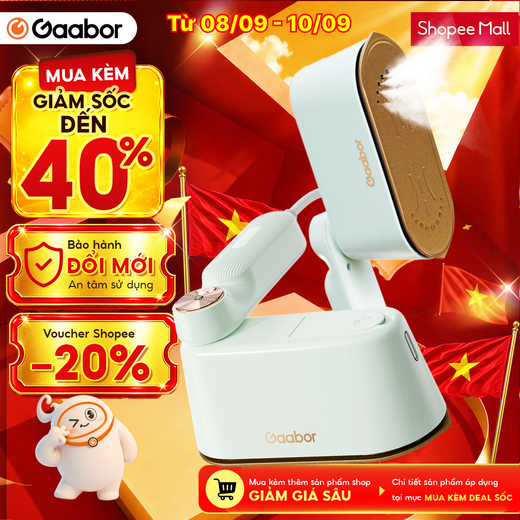 Bàn ủi hơi nước cầm tay Gaabor HM-M01A 2in1 thích hợp cho mọi loại vải bàn là cầm tay bàn ủi hơi nước dung tích lớn