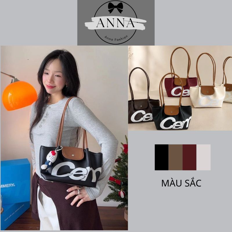 Túi Đeo Vai Nữ CEMMERY Pumpkin Shoulder Bag Da Mềm Cao Cấp Túi Tote Đeo Nách Thời Trang Hàn Quốc Đi Học Đi Làm - DK105