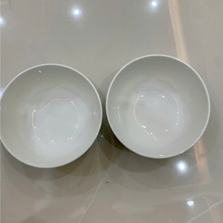 Sét 5 Bát tô to ăn phở hàng không miệng 16 cm, sâu 9 cm trơn mịn không hoạ tiết | BigBuy360 - bigbuy360.vn