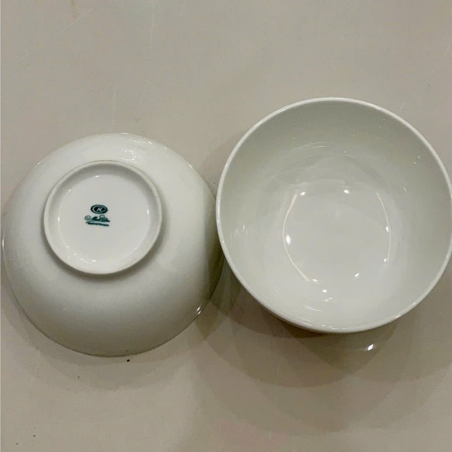 Sét 5 Bát tô to ăn phở hàng không miệng 16 cm, sâu 9 cm trơn mịn không hoạ tiết | BigBuy360 - bigbuy360.vn