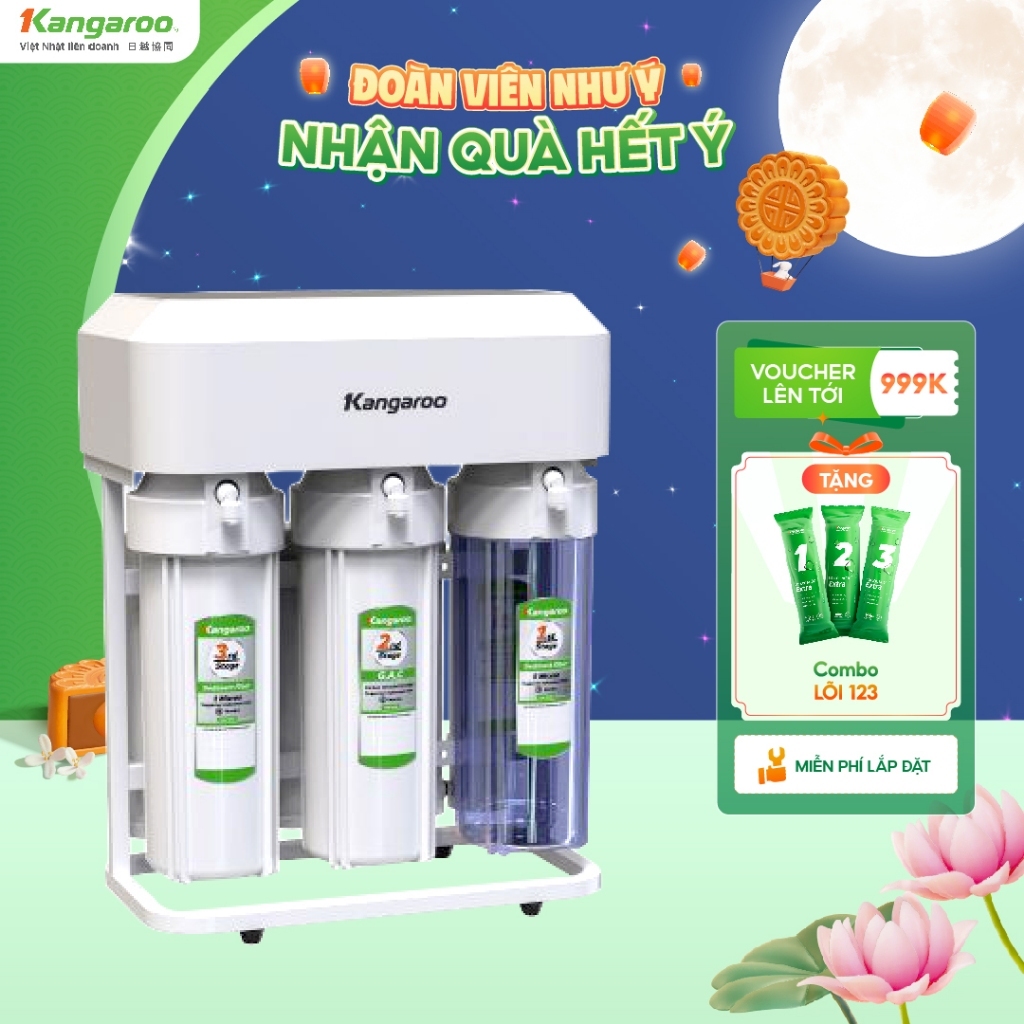 [LẮP ĐẶT 0Đ HN] Máy lọc nước Kangaroo Hydrogen 9 lõi KG09K4-H1
