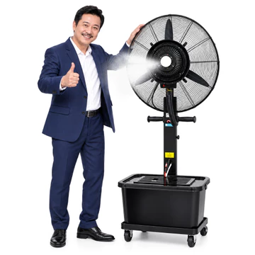 Quạt công nghiệp Phun sương Gaaso 2026 Công suất lớn Quạt công nghiệp siêu mạnh Bảo hành 5 năm