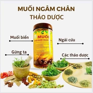 MUỐI NGÂM CHÂN THẢO DƯỢC HANA CARE 1000G MUỐI THẢO DƯỢC NGÂM CHÂN