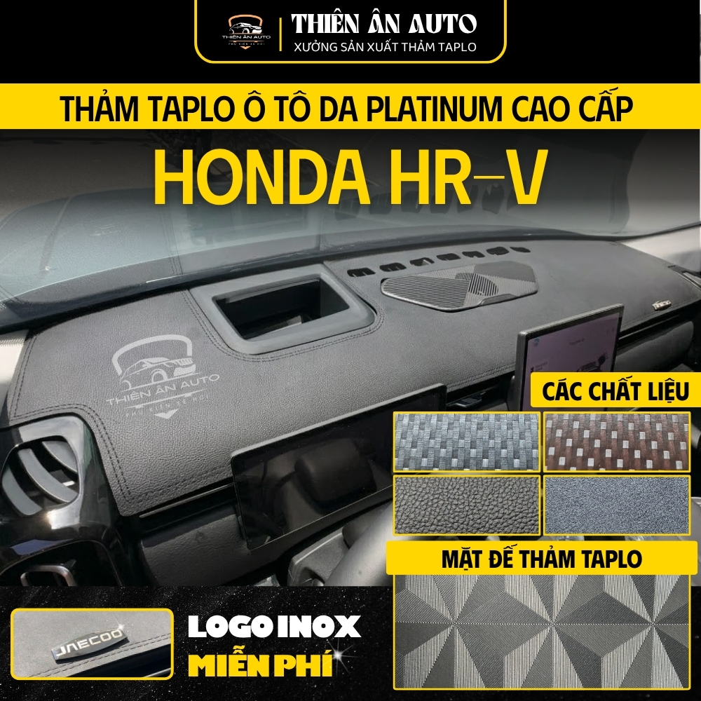 Thảm Taplo Ô Tô Phù Hợp Cho HONDA HRV, Thảm Phủ Bảo Vệ Taplo Chất Liệu Platinum Cao Cấp, Sang Trọng, Thẩm Mỹ