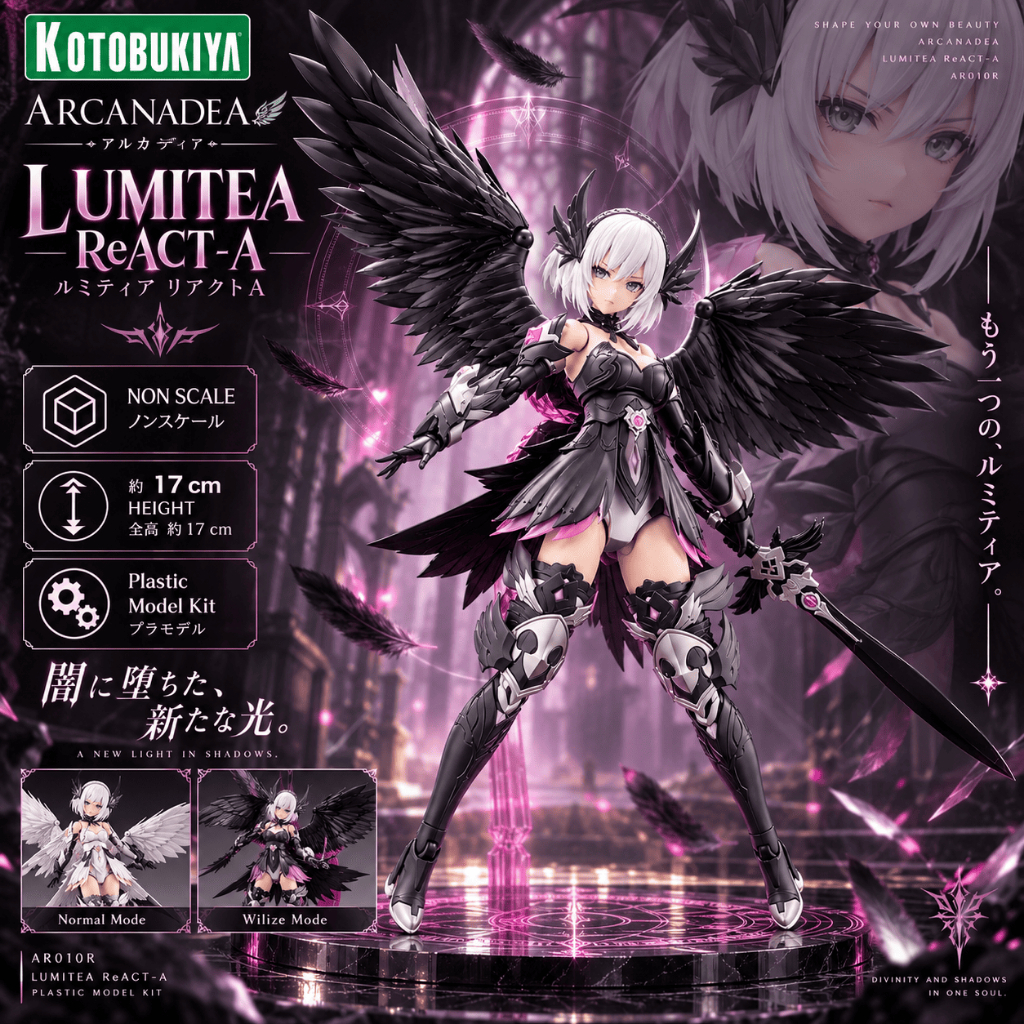Mô Hình Lắp Ráp Kotobukiya Arcanadea Lumitea ReACT-A AR010R 17cm