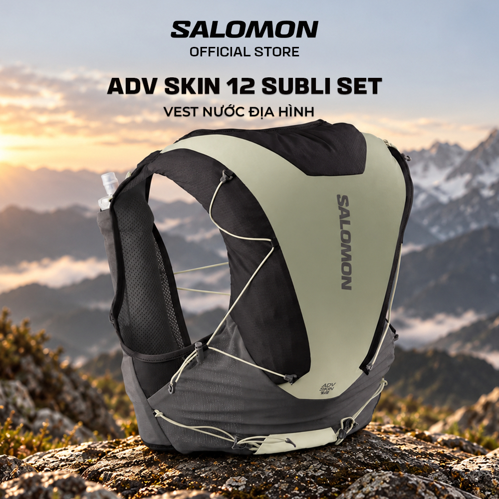 Vest Nước Chạy Địa Hình Salomon ADV Skin 12 Subli Set Phantom/Castelrock LC2683800 | BigBuy360 - bigbuy360.vn