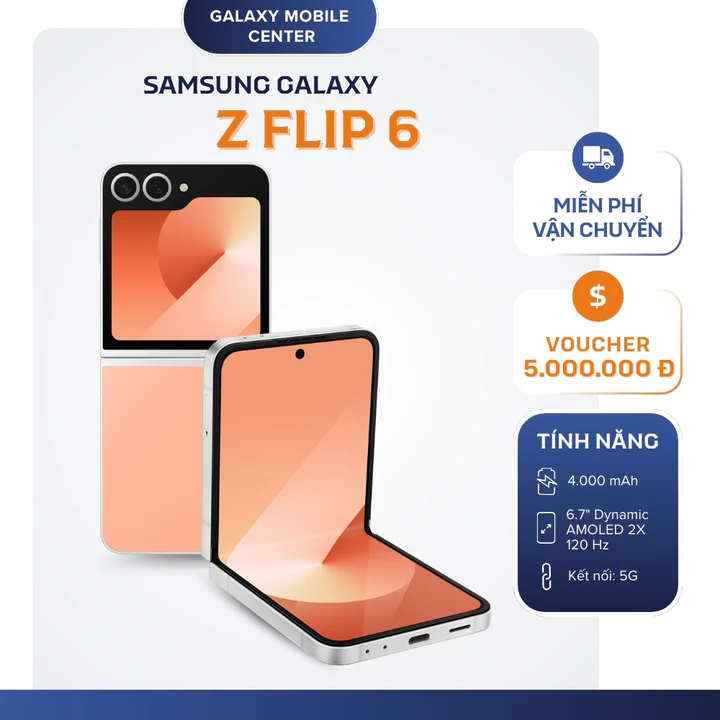 Điện Thoại Samsung Galaxy Z Flip 6 5G - Like New 99%