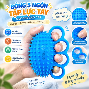 Bóng Gai Tập Lực Bóp Tay, Dụng Cụ Tập Phục Hồi Tay, Massage Lòng Bàn Tay, Tăng Độ Linh Hoạt Ngón Tay