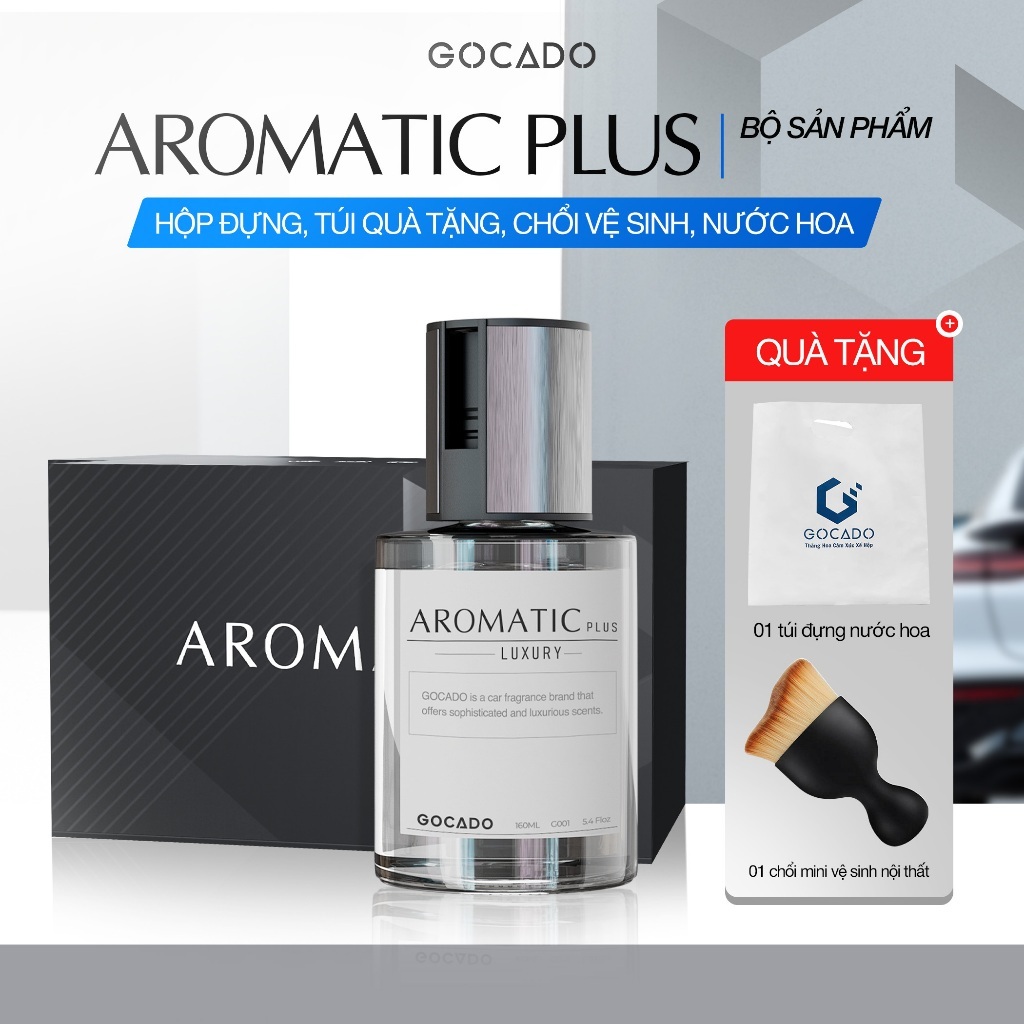 Nước Hoa Ô Tô Cao Cấp GOCADO AROMATIC Plus  Khử Mùi Hôi Xe Dung Tích 160ML