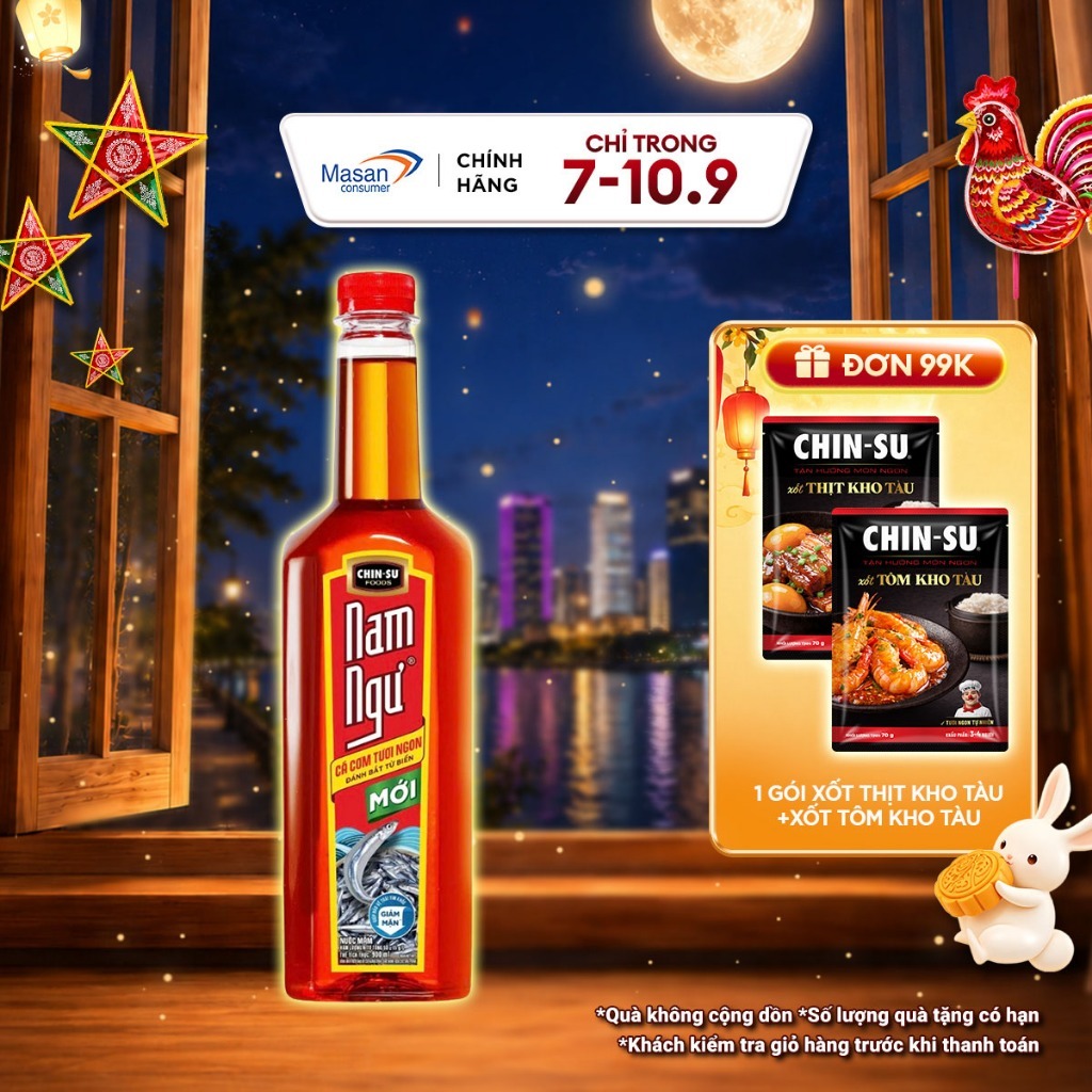 (Chọn loại) Nước mắm Nam Ngư 500ml/750ml/900ml