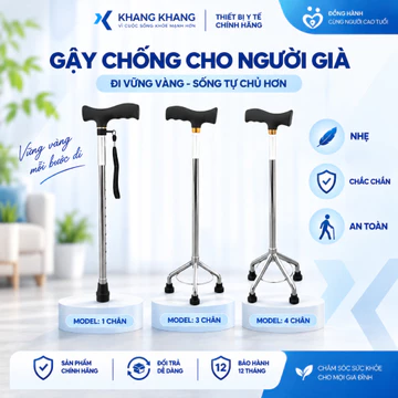 Gậy Chống OROMI Đa Dạng 1 Chân, 3 Chân, 4 Chân, Khung Thép Mạ Crom Cao Cấp AGST001/AGST0017/AGST0019/C06/C07