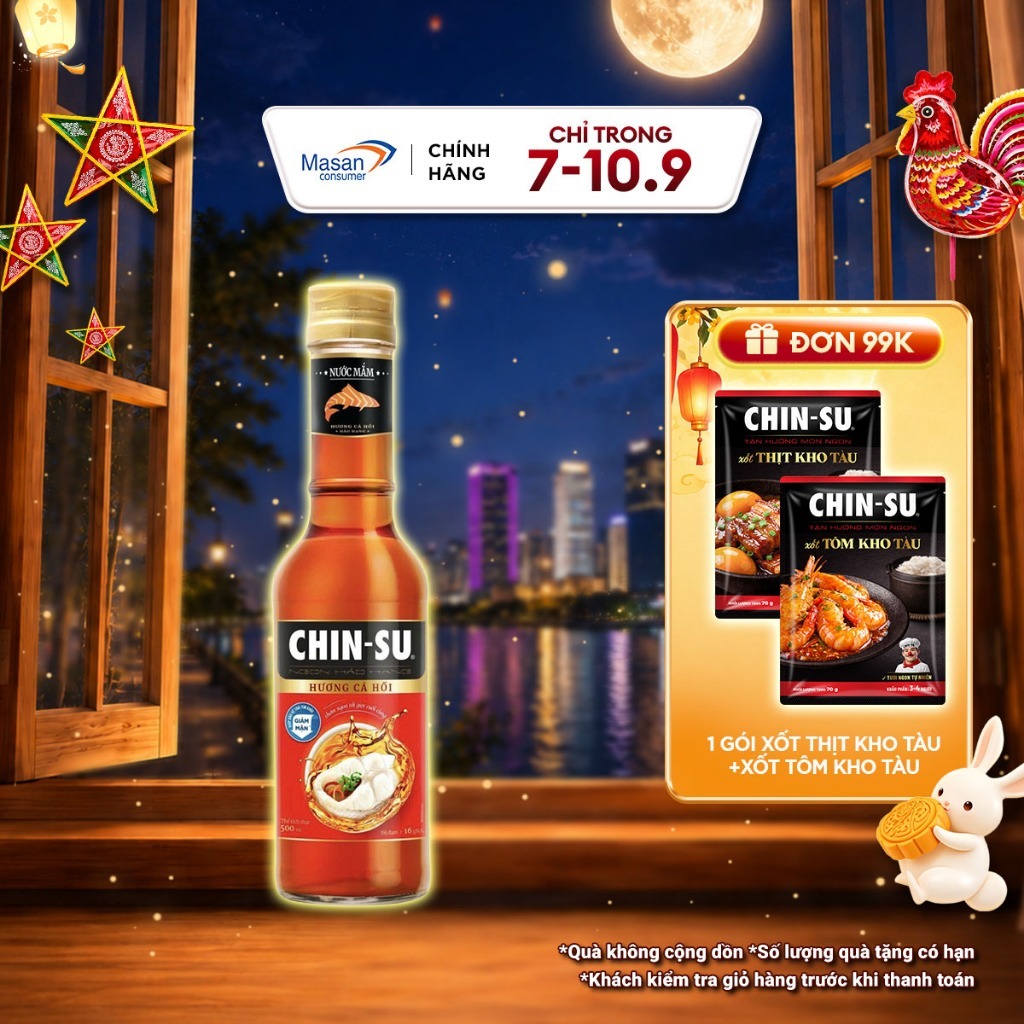 Nước Mắm CHIN-SU Cá Hồi Đậm Đặc Chai 500ml