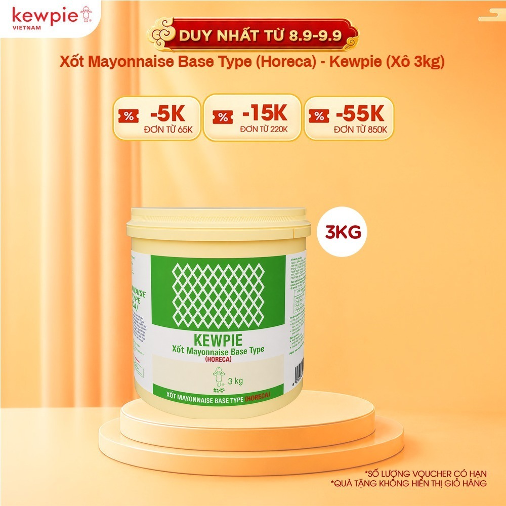 Xốt Mayonnaise Base Type (Horeca) – Kewpie (Xô 3kg)